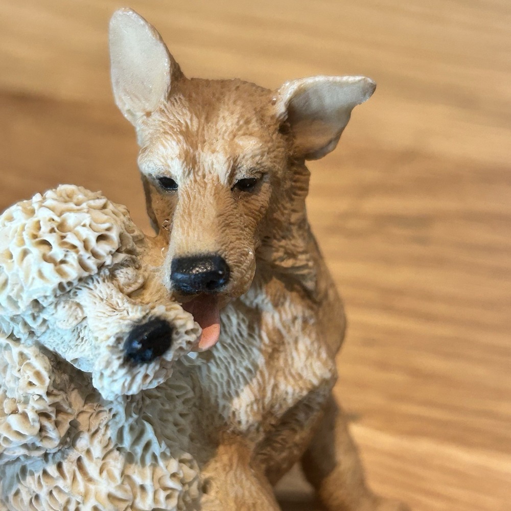 Castagna ITALY Sitting Dogs Poodle Sculpture Collectible